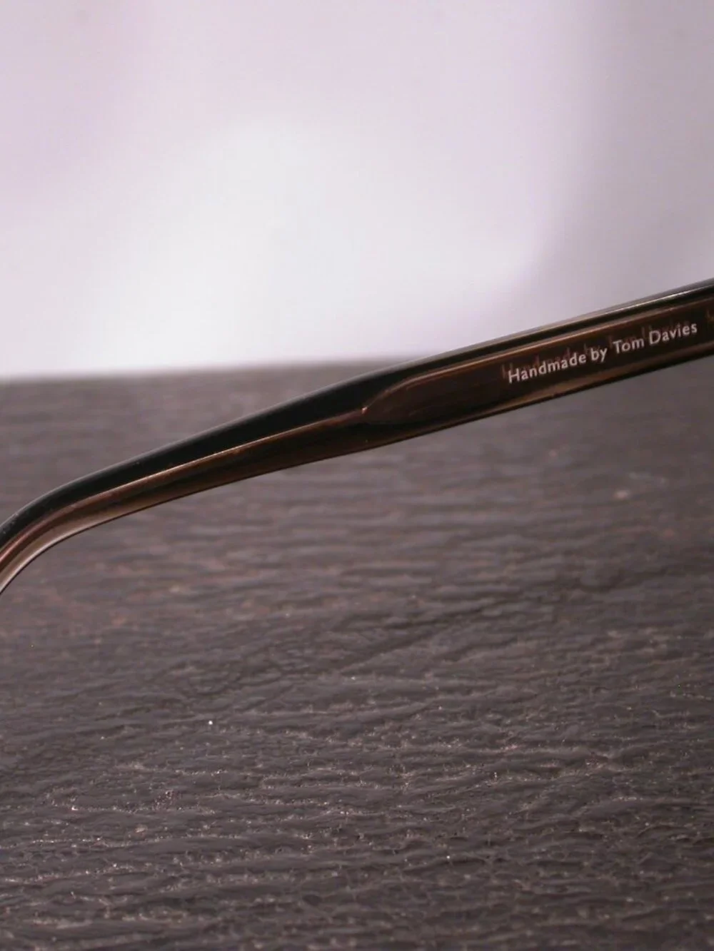 Tom Davies Dark Tortoise Stripe Hand Made Eyeglasses Frames TD675